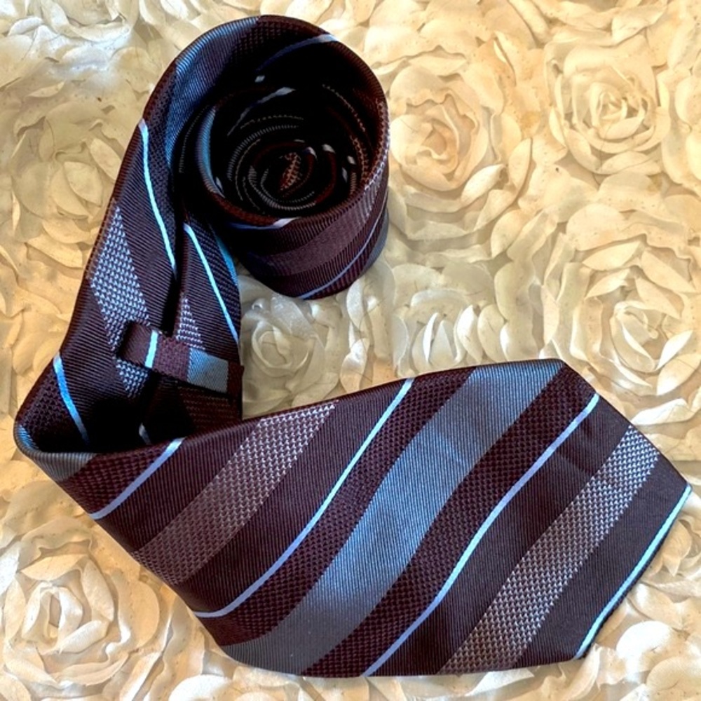 New Express mens striped‎ silk tie